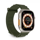 Puro Apple Watch 44/45/46mm/Apple Watch Ultra Extreme Band -ranneke, armeijanvihreä