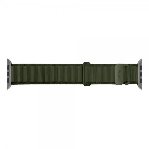 Puro Apple Watch 44/45/46mm/Apple Watch Ultra Extreme Band -ranneke, armeijanvihreä