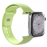 Puro Apple Watch 44/45/46mm/Apple Watch Ultra -ranneke ICON Silicone Band, Matcha Green