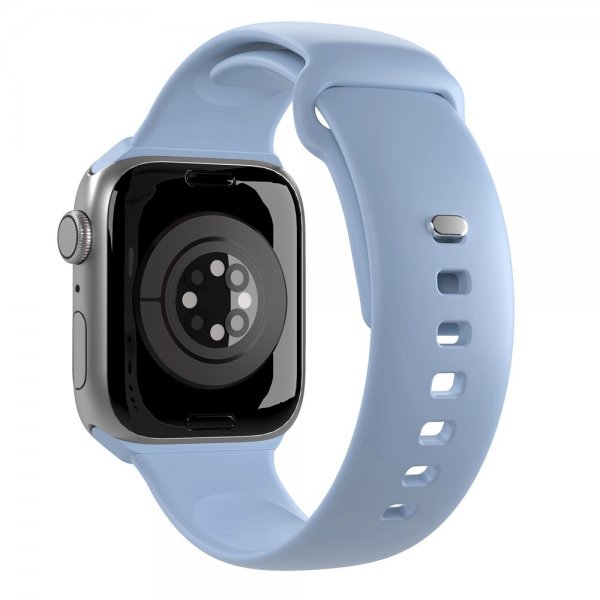 Puro Apple Watch 44/45/46mm/Apple Watch Ultra -ranneke ICON silikoniranneke Powder Blue