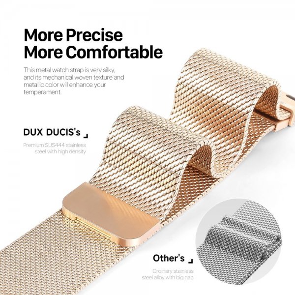 Dux Ducis Apple Watch 44/45/46mm/Apple Watch Ultra Milanese Pro Series ranneke, kulta