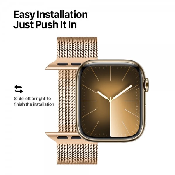 Dux Ducis Apple Watch 44/45/46mm/Apple Watch Ultra Milanese Pro Series ranneke, kulta