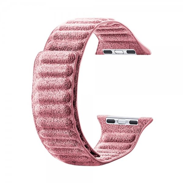 Apple Watch 44/45/46mm/Apple Watch Ultra ranneke mokkaa, vaaleanpunainen