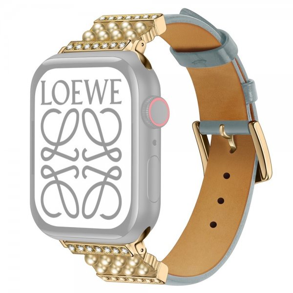 Apple Watch 44/45/46mm/Apple Watch Ultra Ranneke Helmi Vaaleansininen