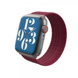 Gear4 Apple Watch 44/45/46mm/Apple Watch Ultra ranneke, punottu ranneke, Medium, Wine