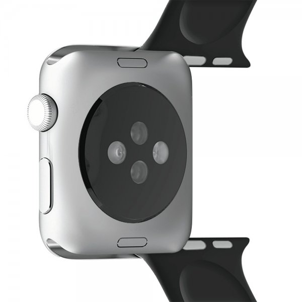 Puro Apple Watch 42/44/45mm ranneke Icon musta