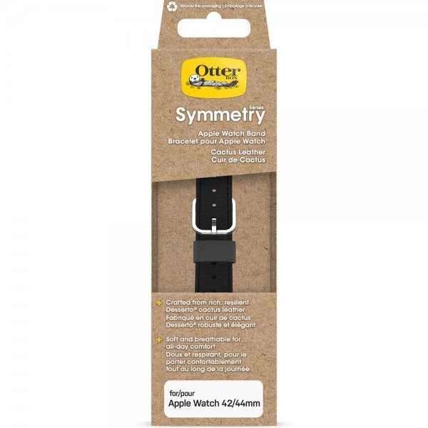 Otterbox Apple Watch 44/45/46mm ranneke Symmetry Cactus Leather Noir Ash