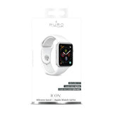 Puro Apple Watch 44/45/46mm/Apple Watch Ultra -ranneke ICON silikoniranneke valkoinen