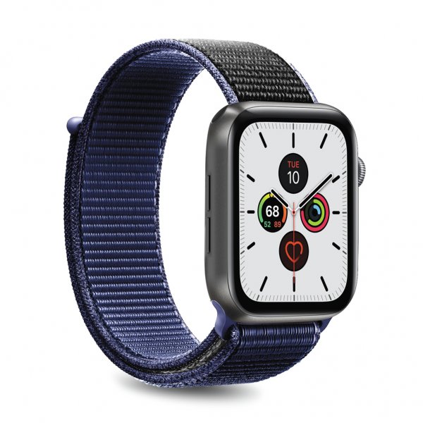 Puro Apple Watch 44/45/46mm/Apple Watch Ultra ranneke Sport Band sininen