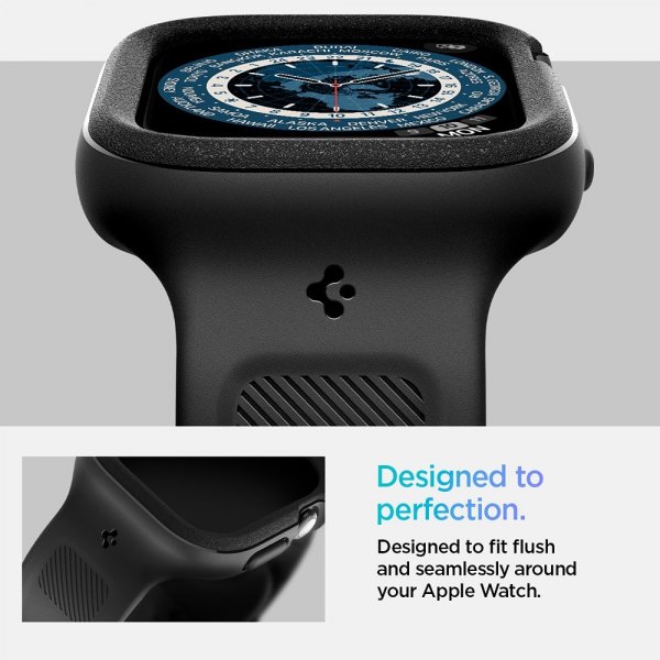 Spigen Apple Watch 42mm (Series 10/11) Ranneke ja Suojakuori Vault Pro Matte Black