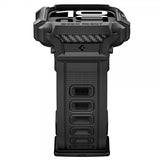 Spigen Apple Watch 42mm (sarja 10/11) Rugged Armor Pro 2 ranneke Mattamusta