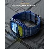 Spigen Apple Watch 42mm (Series 10/11) ranneke Rugged Armor Pro 2 Navy Blue