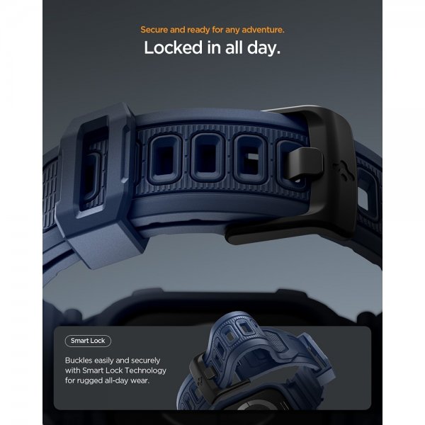 Spigen Apple Watch 42mm (Series 10/11) ranneke Rugged Armor Pro 2 Navy Blue