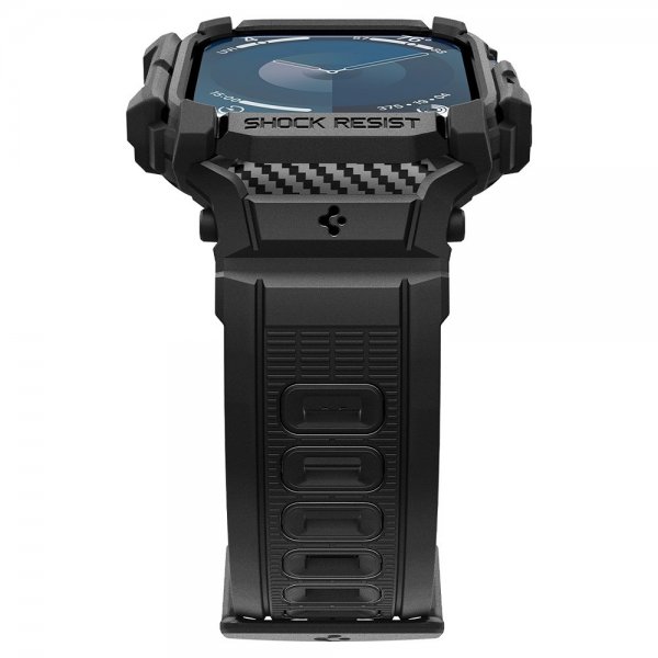 Spigen Apple Watch 42mm (Series 10/11) ranneke ja suojakuori Rugged Armor Pro Matte Black