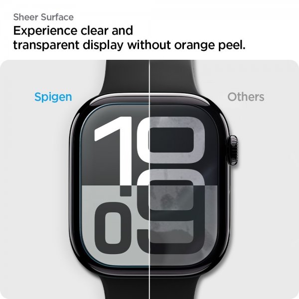 Spigen Apple Watch 42mm (sarja 10/11) Näytönsuoja EliteShield EZ Fit 2-pakkaus