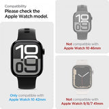 Spigen Apple Watch 42mm (sarja 10/11) Näytönsuoja EliteShield EZ Fit 2-pakkaus