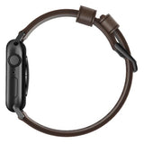 Nomad Apple Watch 44/45/46mm/Apple Watch Ultra ranneke Modern Band Black Hardware Rustic Brown