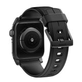 Nomad Apple Watch 44/45/46 mm/Apple Watch Ultra -ranneke Rugged Band Black Hardware Musta