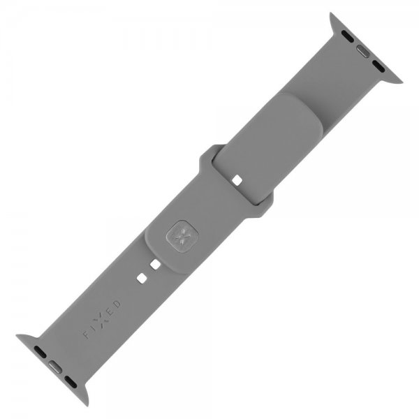 Kiinteä Apple Watch 44/45/46mm ranneke silikoninen urheiluranneke harmaa