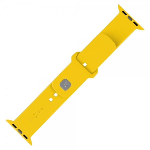 Kiinteä Apple Watch 44/45/46mm Silikoniranneke Urheiluranneke Keltainen