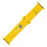 Kiinteä Apple Watch 44/45/46mm Silikoniranneke Urheiluranneke Keltainen