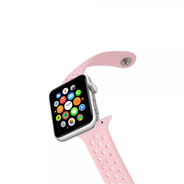 Celly Apple Watch 44/45/46mm ranneke, pinkki
