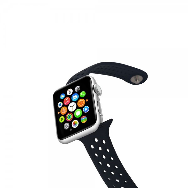 Celly Apple Watch 44/45/46mm ranneke, musta