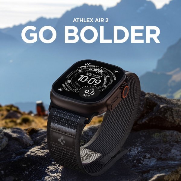 Spigen Apple Watch 44/45/46mm/Ultra 49mm ranneke Athlex Air 2 Active Black Gray