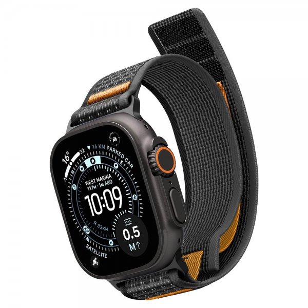 Spigen Apple Watch 44/45/46mm/Ultra 49mm ranneke Athlex Air 2 Active Black Orange