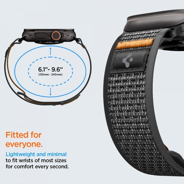 Spigen Apple Watch 44/45/46mm/Ultra 49mm ranneke Athlex Air 2 Active Black Orange
