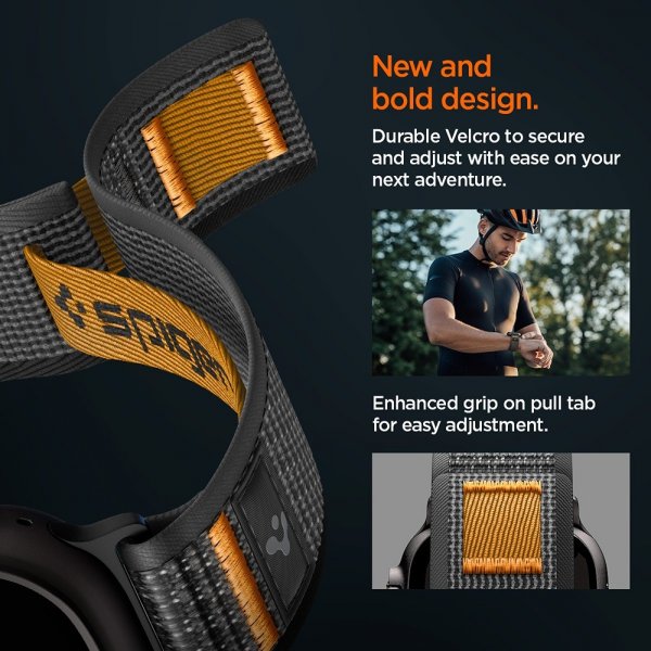Spigen Apple Watch 44/45/46mm/Ultra 49mm ranneke Athlex Air 2 Active Black Orange