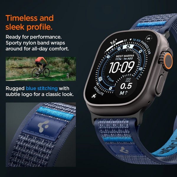 Spigen Apple Watch 44/45/46mm/Ultra 49mm ranneke Athlex Air 2 Active Navy