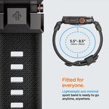 Spigen Apple Watch 44/45/46/49mm ranneke DuraPro Armor Musta