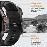 Spigen Apple Watch 44/45/46/49mm ranneke DuraPro Armor Musta