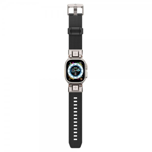 Spigen Apple Watch 44/45/46/49mm ranneke DuraPro Armor Musta