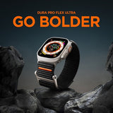 Spigen Apple Watch 44/45/46mm/Ultra 49mm ranneke DuraPro Flex Musta