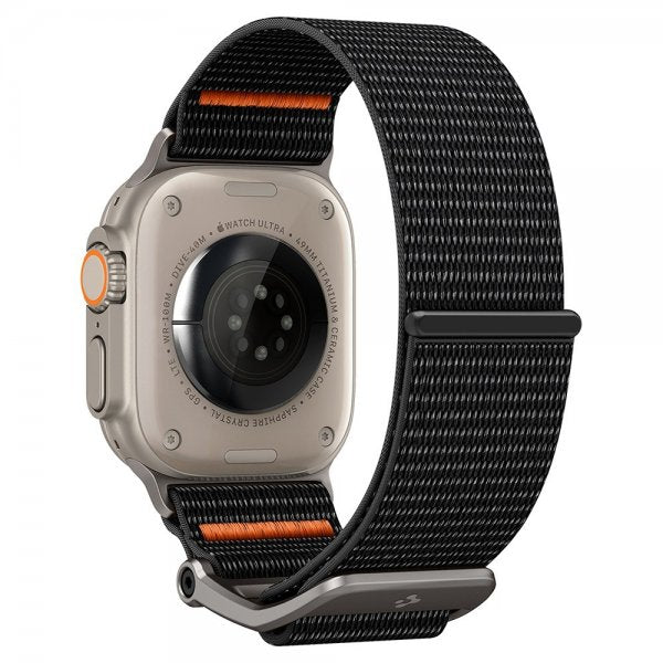 Spigen Apple Watch 44/45/46mm/Ultra 49mm ranneke DuraPro Flex Musta
