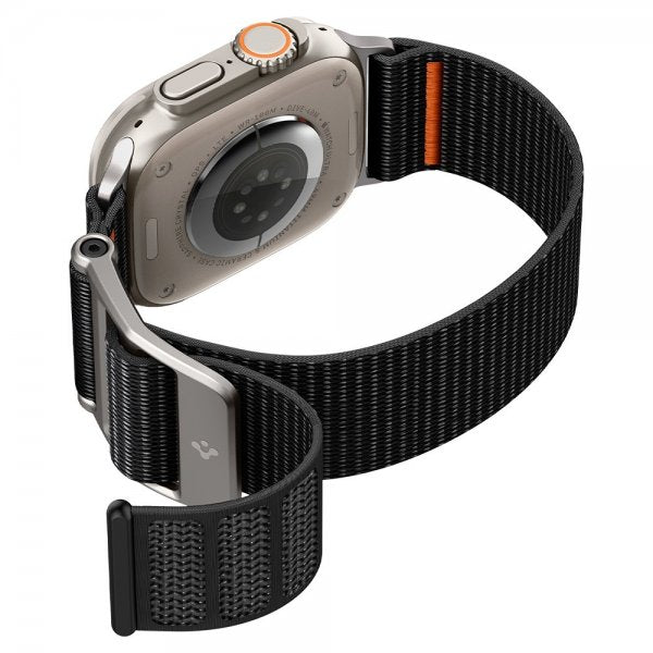 Spigen Apple Watch 44/45/46mm/Ultra 49mm ranneke DuraPro Flex Musta