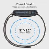 Spigen Apple Watch 44/45/46mm/Ultra 49mm -ranneke, Metal Fit Graphite