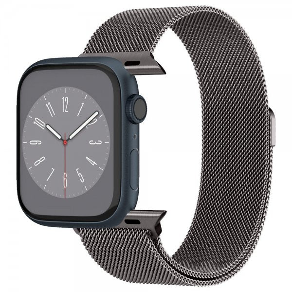 Spigen Apple Watch 44/45/46mm/Ultra 49mm -ranneke, Metal Fit Graphite