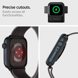 Spigen Apple Watch 44/45/46mm/Ultra 49mm -ranneke, Metal Fit Graphite