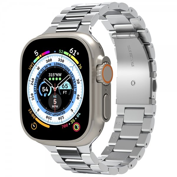 Spigen Apple Watch 44/45/46mm/Ultra 49mm ranneke Modern Fit 316L Silver