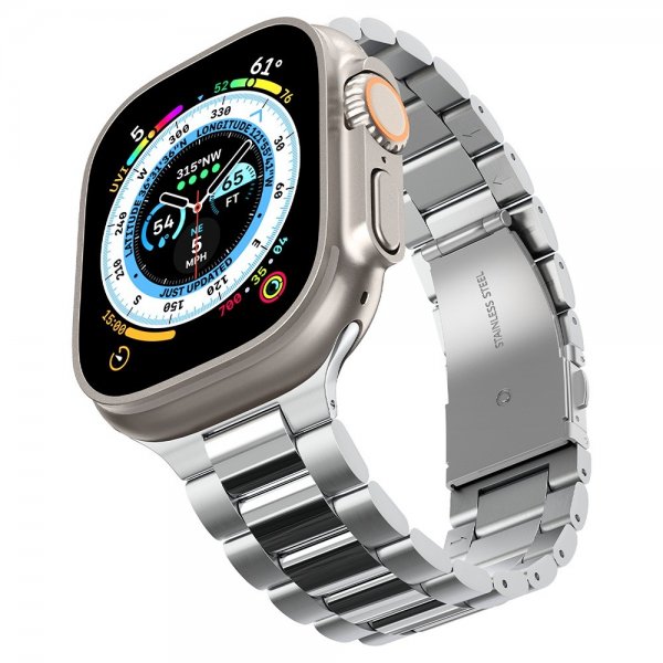 Spigen Apple Watch 44/45/46mm/Ultra 49mm ranneke Modern Fit 316L Silver