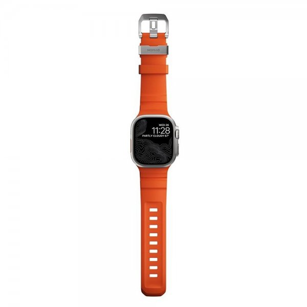 Nomad Apple Watch 44/45/46mm/Ultra 49mm ranneke Rocky Point Natural Magma