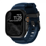Nomad Apple Watch 44/45/46mm/Ultra 49mm ranneke Rocky Point Musta Atlantic