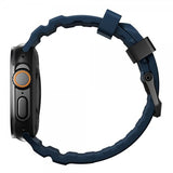 Nomad Apple Watch 44/45/46mm/Ultra 49mm ranneke Rocky Point Musta Atlantic
