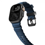 Nomad Apple Watch 44/45/46mm/Ultra 49mm ranneke Rocky Point Musta Atlantic