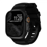Nomad Apple Watch 44/45/46mm/Ultra 49mm ranneke Rocky Point musta Carbon Black