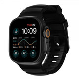 Nomad Apple Watch 44/45/46mm/Ultra 49mm ranneke Rocky Point musta Carbon Black