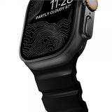 Nomad Apple Watch 44/45/46mm/Ultra 49mm ranneke Rocky Point musta Carbon Black